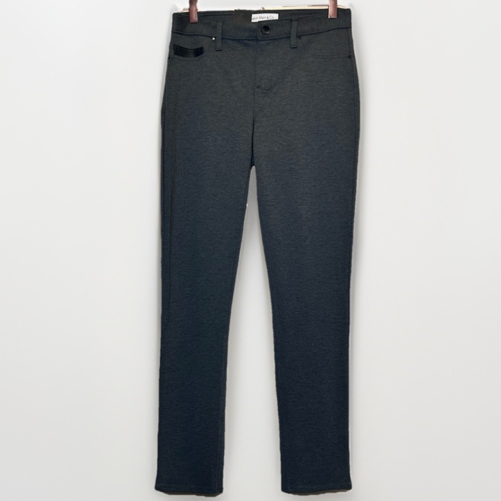 Calvin Klein Ponte Dress Trouser Pants Gray Sz 6